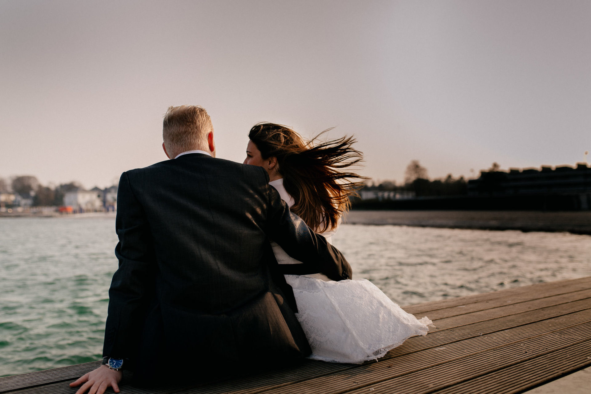 Paarshoot Kopenhagen Hochzeitsfotografie Strand Küste