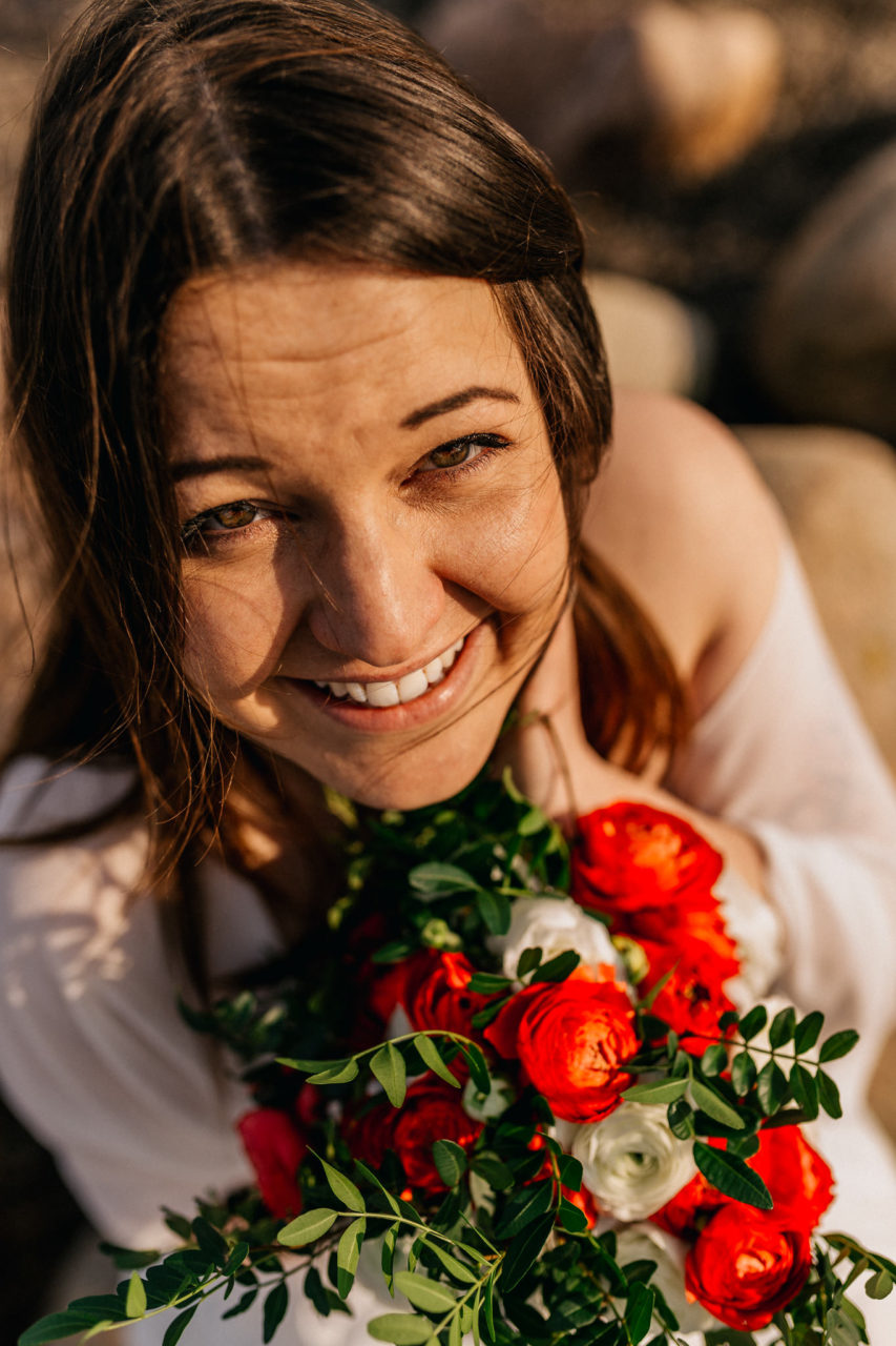 Portrait Paar Verliebt Strand Fotografie Hochzeit Meer