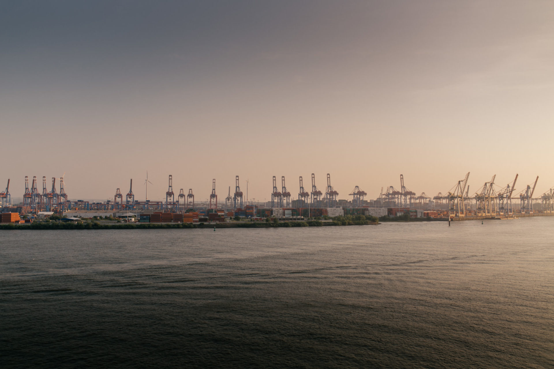 Portraitfotografie in Hamburg mit Pärchen am Fischmarkt Hafen Kräne Container