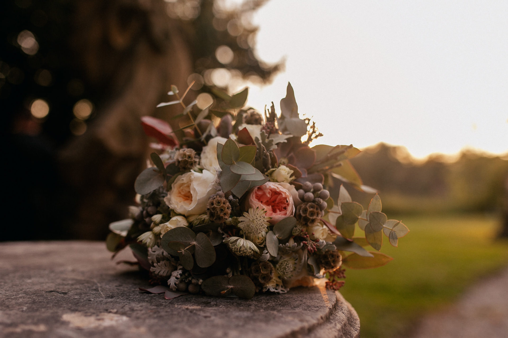 Brautstrauß Eukalyptus-moderne Blumendeko-vintage blumendekoration Hochzeit