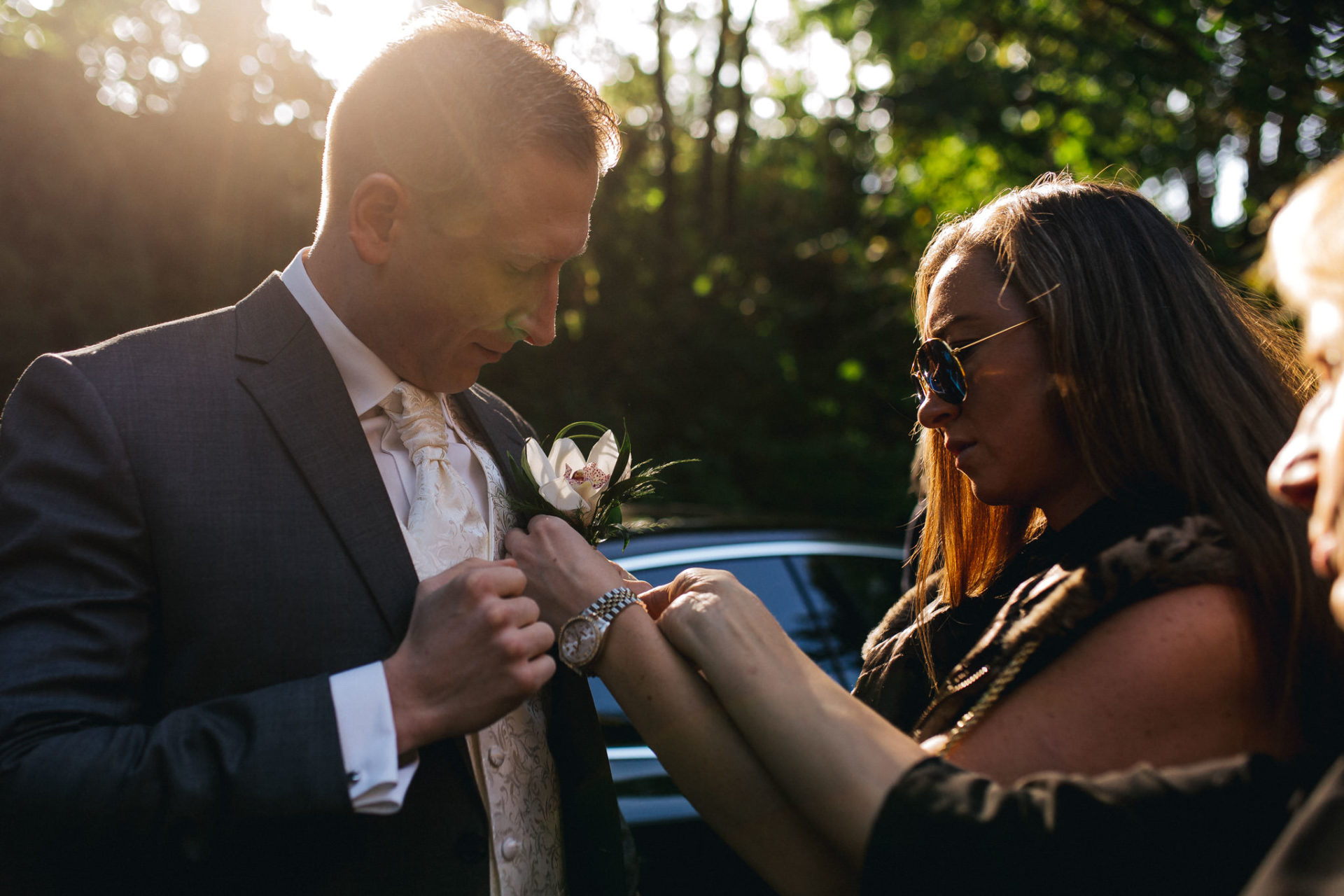 Hochzeitsfotografie Stuttgart Ludwigsburg Weingut Edelmann Bräutigam