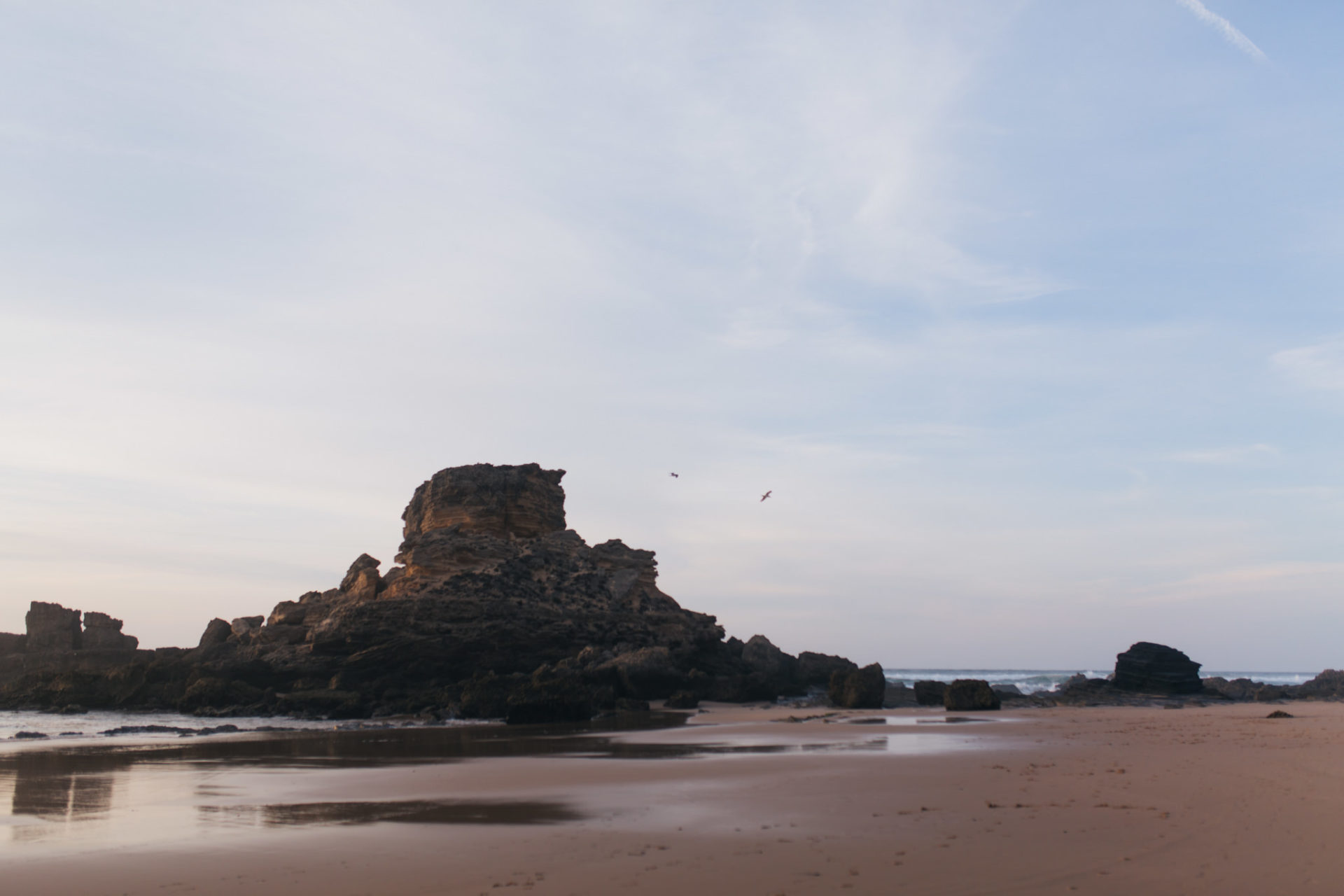 Portrait verliebtes Paar Strand Fotograf Stuttgart Sonnenuntergang Meer Blaue Stunde