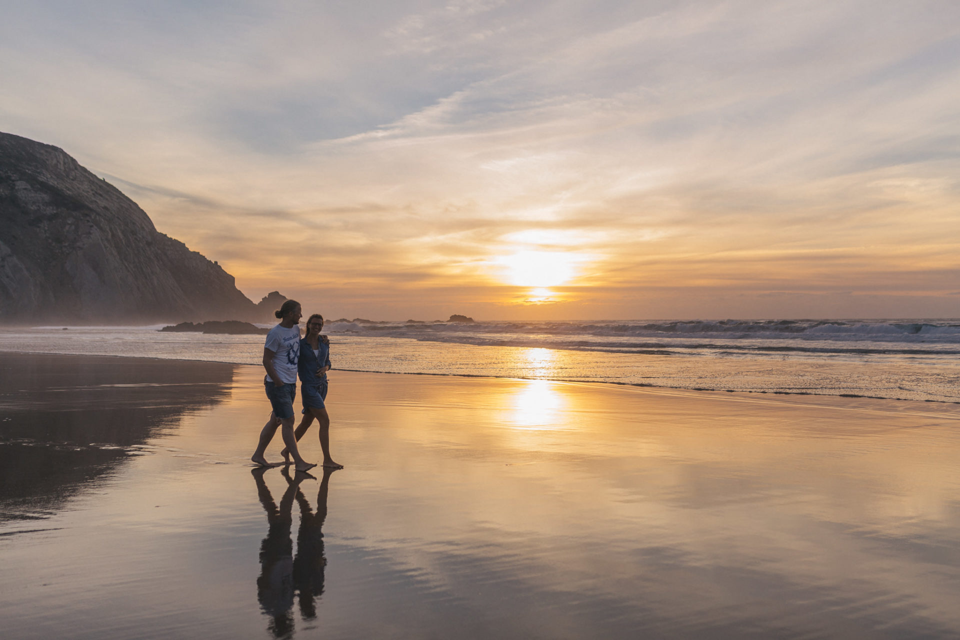 Portrait verliebtes Paar Strand Fotograf Stuttgart