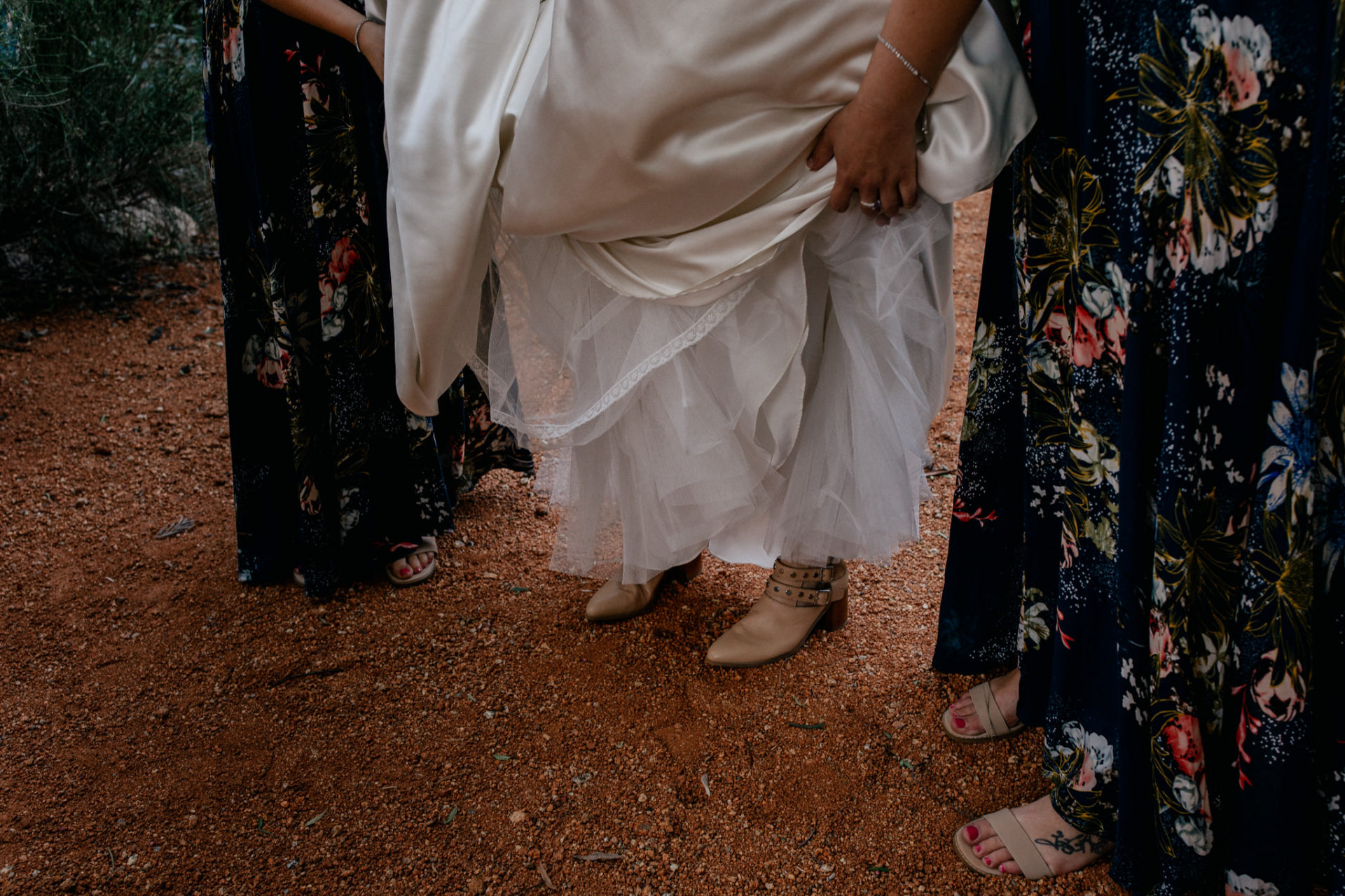 backyard-wedding-australia-melbourne-bride-bridesmaid-shoe-detail-boots